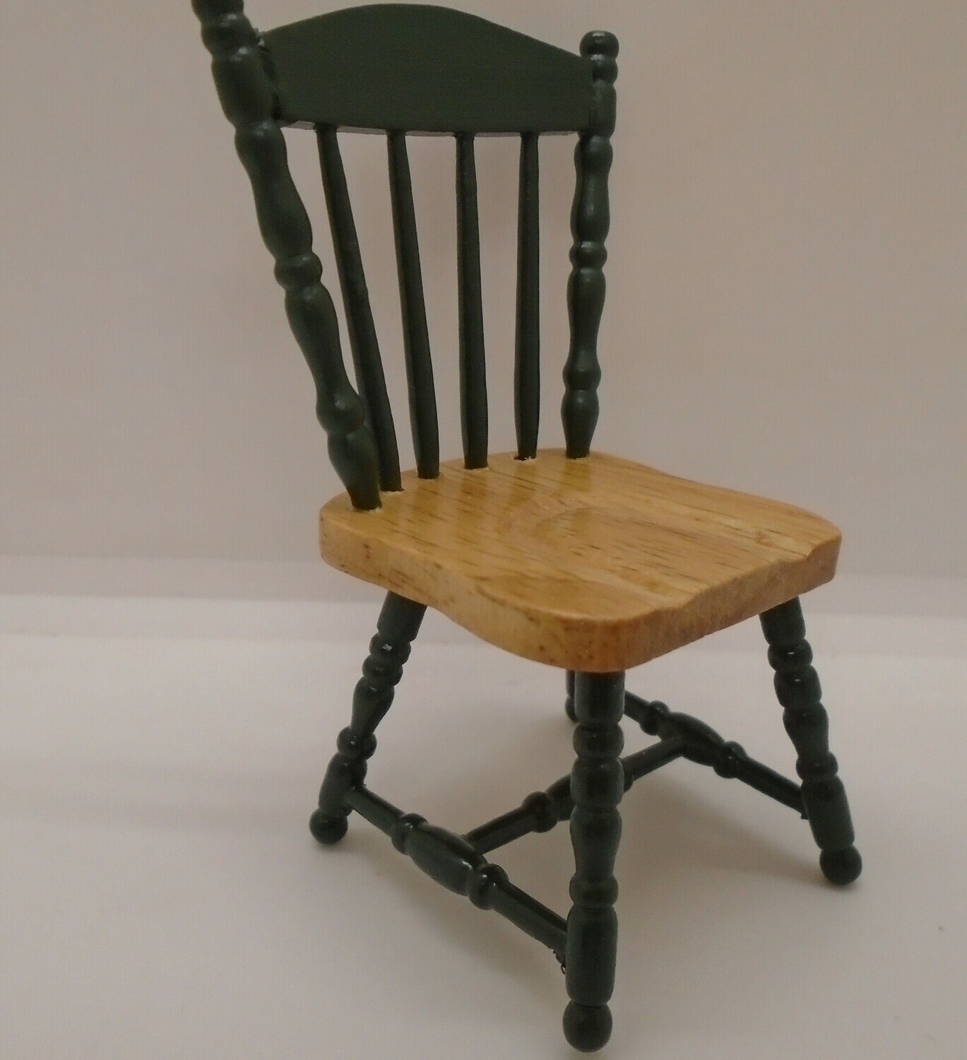 KITCHEN CHAIR IN PINE AND GREEN