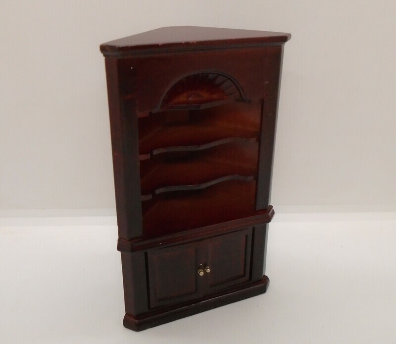 CORNER CABINET IN MAHOGANY
