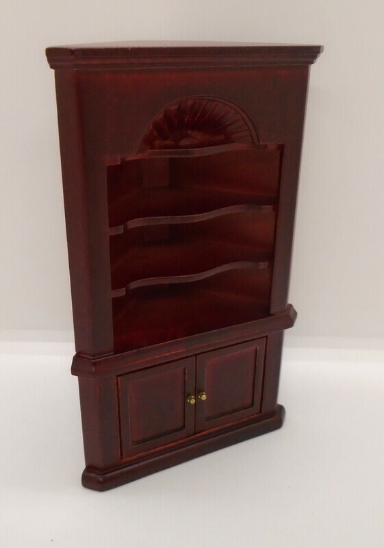 CORNER CABINET IN MAHOGANY