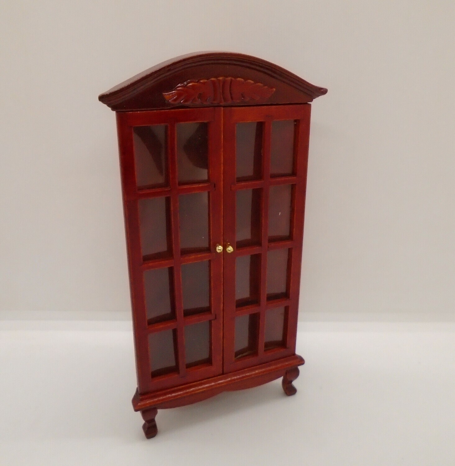 CORNER DISPLAY CABINET WITH GEORGIAN STYLE DOORS