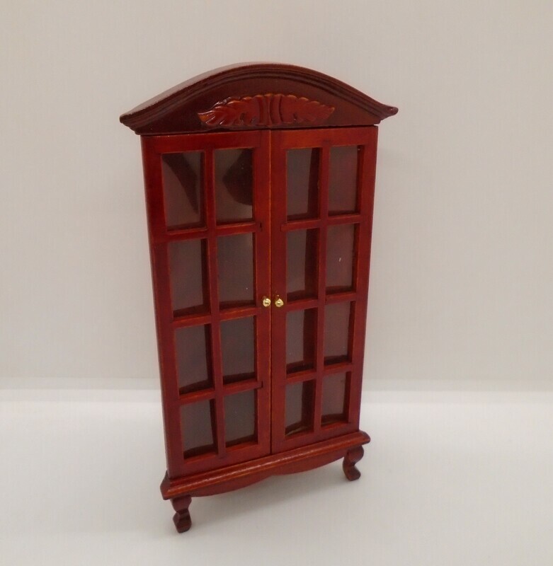 CORNER DISPLAY CABINET WITH GEORGIAN STYLE DOORS