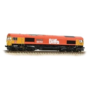 Graham Farish 371-399 Class 66/7 66783 'The Flying Dustman' GBRf Biffa Red