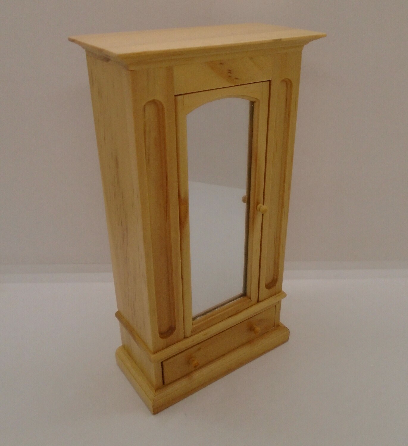 LIGHT WOOD MIRROR WARDROBE