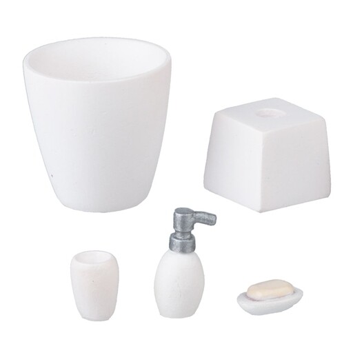 WHITE BATHROOM SET