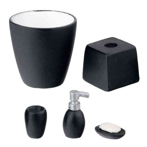 BLACK BATHROOM SET