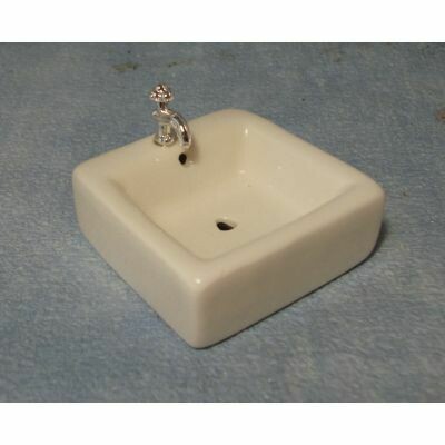 SQUARE SINK WITH CHROME TAP
