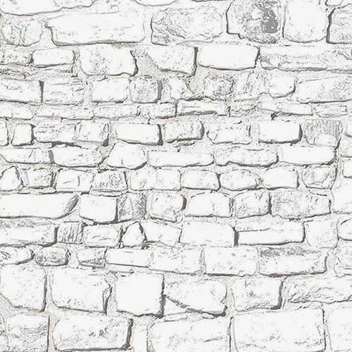 EMBOSSED A3 WHITEWASH STONE WALL