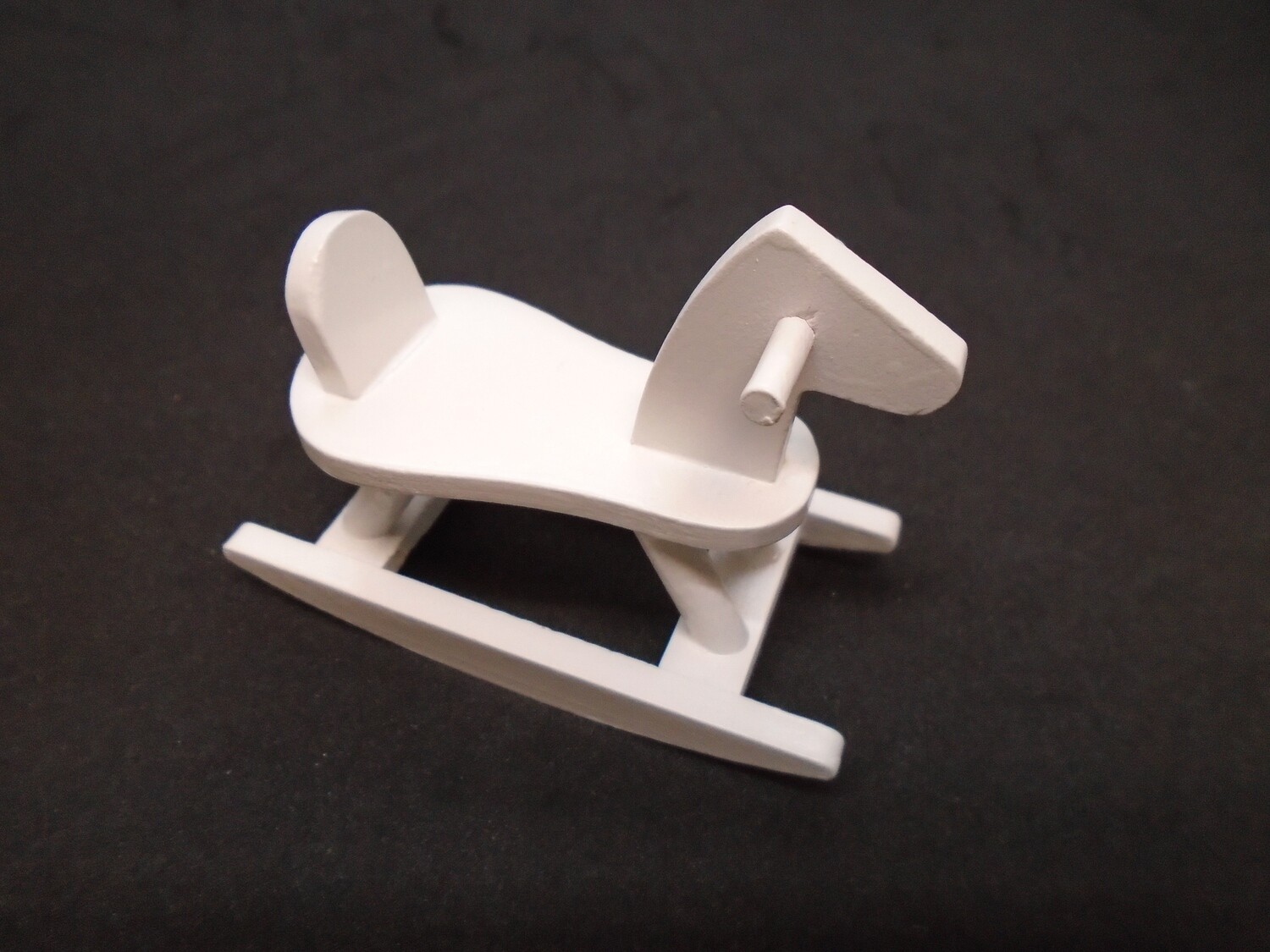 WHITE ROCKING HORSE