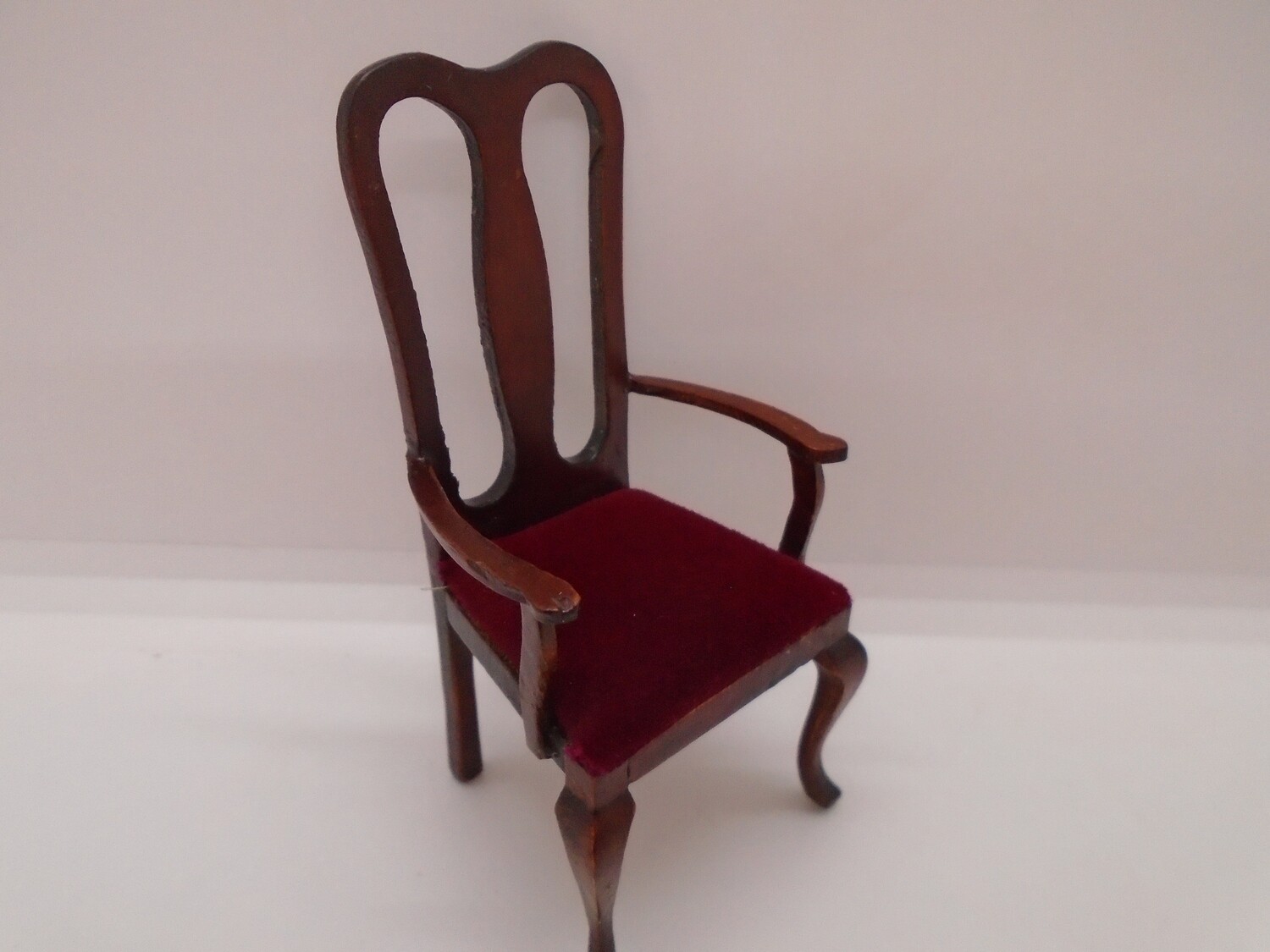 CARVER CHAIR WITH RED VELVET SEAT