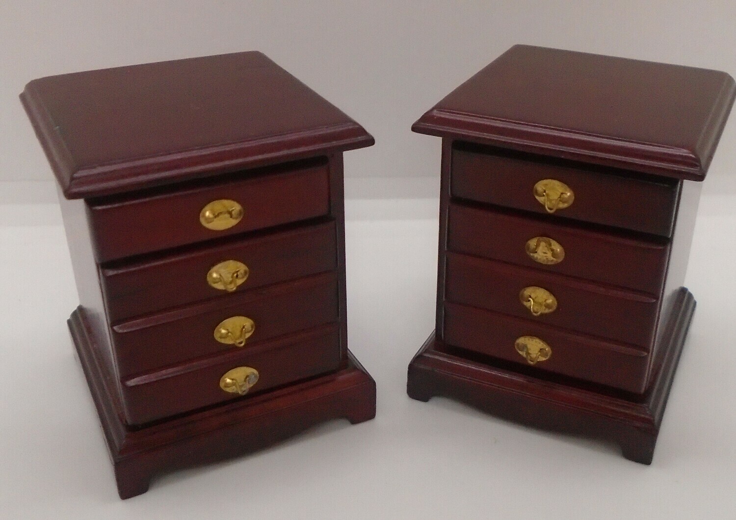 PAIR OF MAHOGANY DRAWERS
