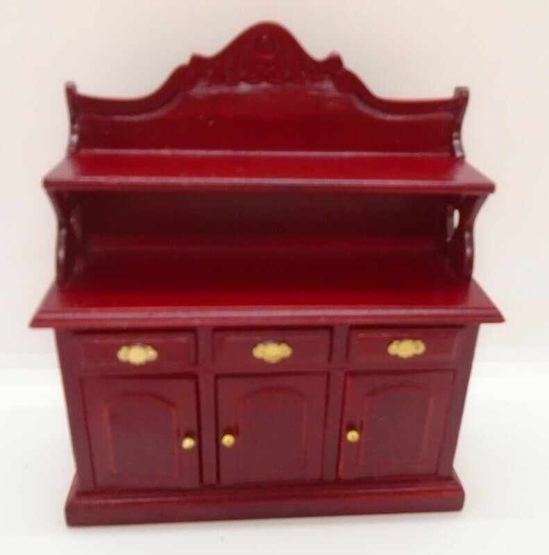 RED MAHOGANY BUFFET STYLE SIDEBOARD