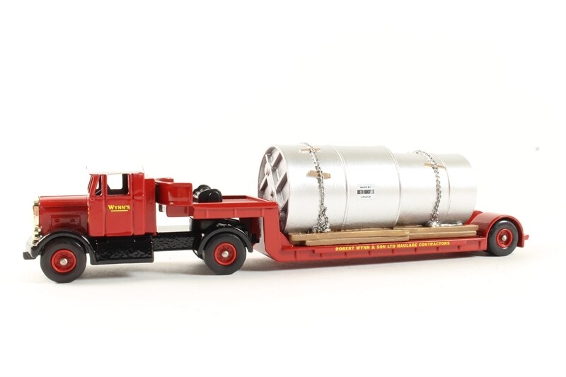 Corgi Trackside DG112000 Scammell Tractor with Artic Low Loader and Load - Wynns