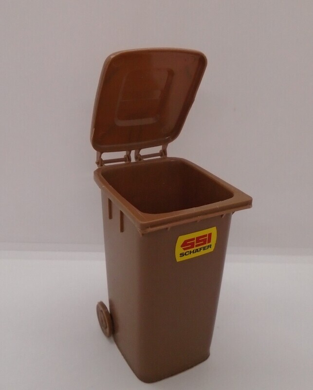 LARGE BROWN WHEELIE BIN