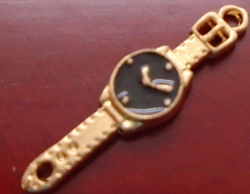 LADY'S WATCH WITH BLACK FACE