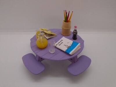 CHILDRENS PLAY TABLE AND BENCH SEATING