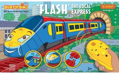 Hornby R9332M Playtrains - Flash The Local Express Remote Controlled Battery Train Set