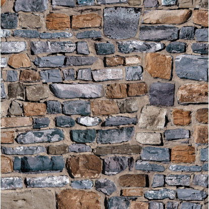 A3 Embossed Old Stone Wall