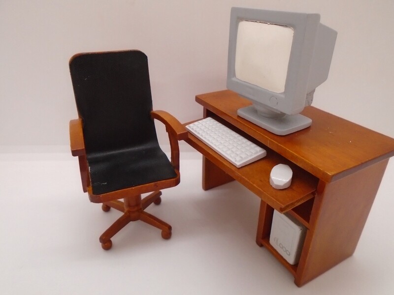 OFFICE DESK/COMPUTER SYSTEM AND CHAIR WITH ARMS