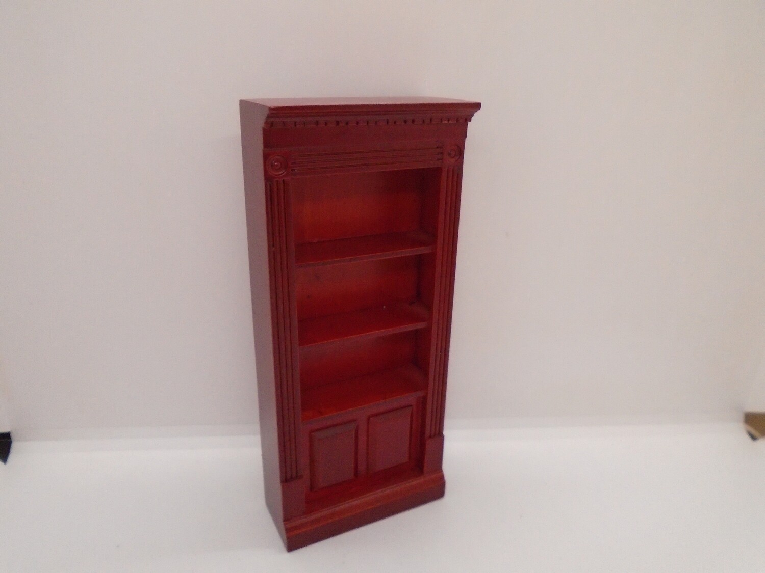MAHOGANY PANELLED BOOK CASE