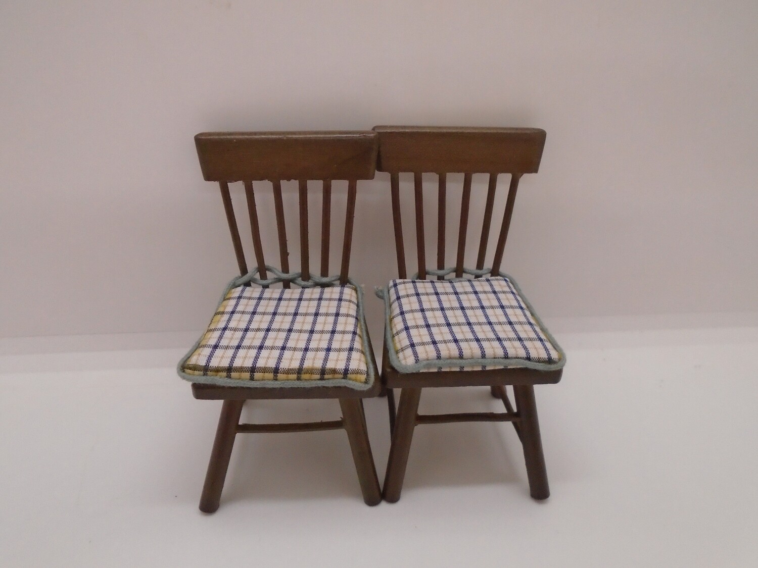 PAIR OF KITCHEN CHAIRS WITH CUSHIONS