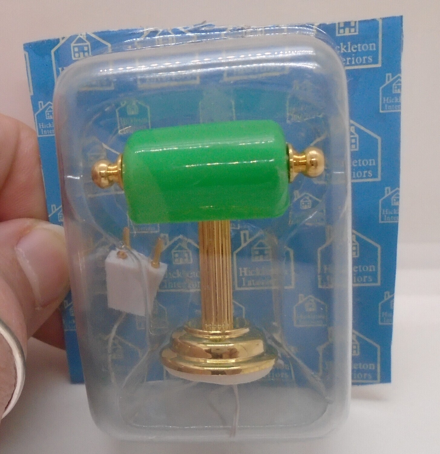DESK LIGHT WITH GREEN SHADE