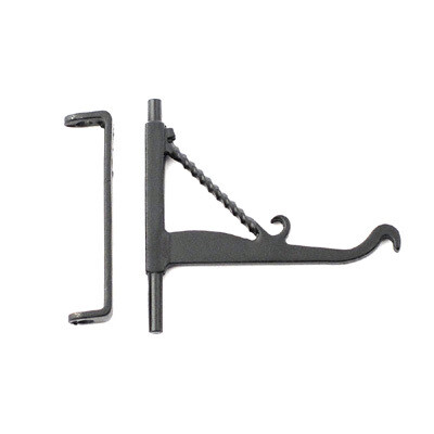 METAL SHOP SIGN HANGING BRACKET IN BLACK