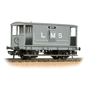 Bachmann 38-552B Midland Railway 20T Brake Van with Duckets LMS Grey