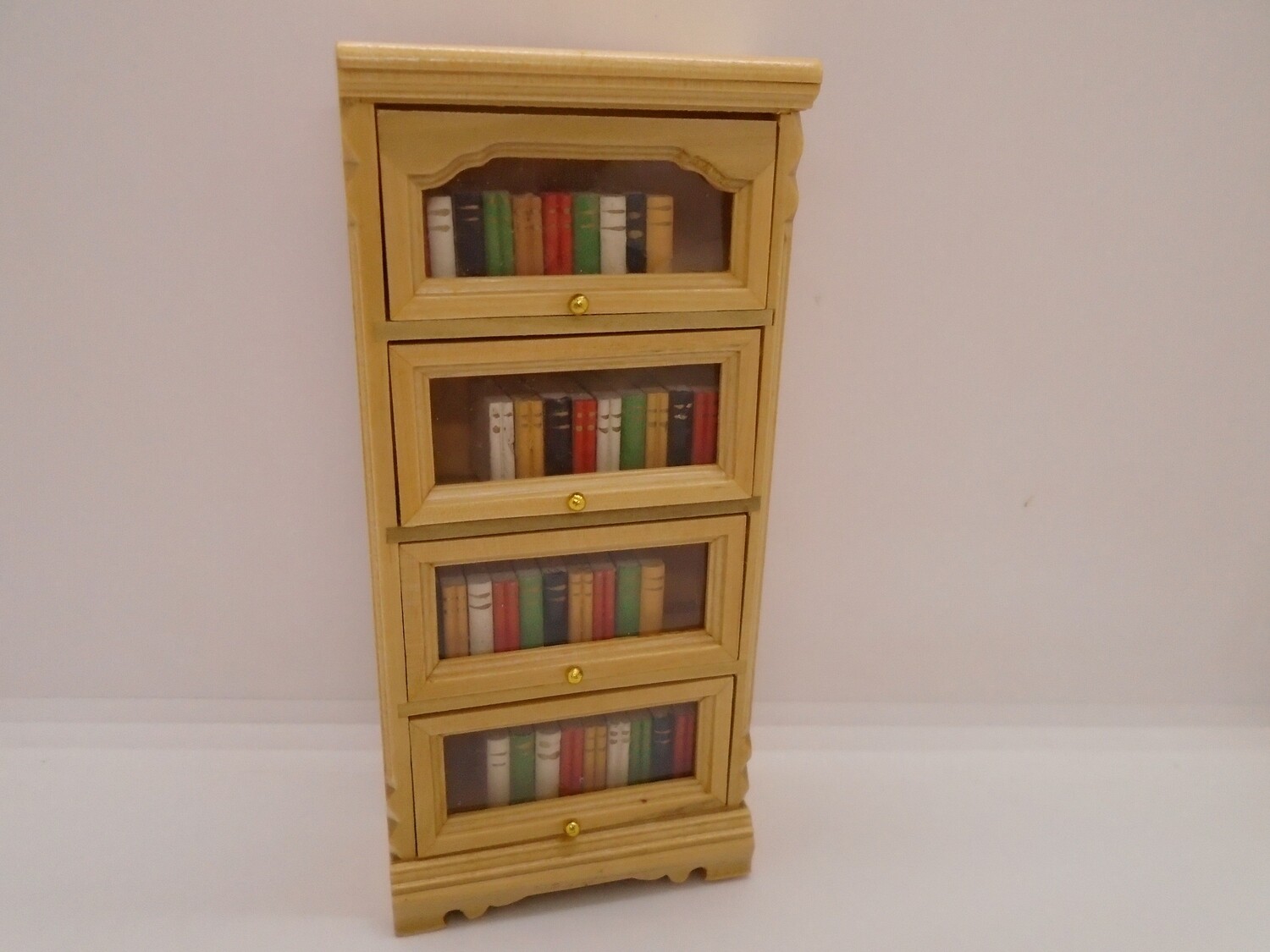LIGHTWOOD BOOK CASE WITH BOOKS
