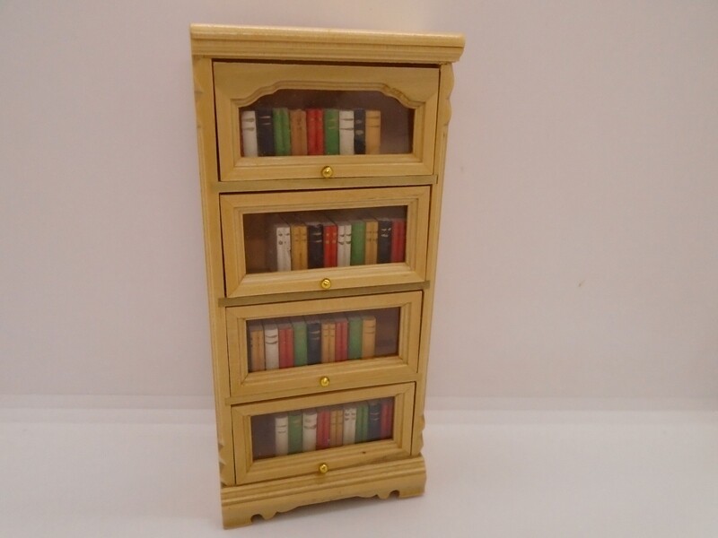 LIGHTWOOD BOOK CASE WITH BOOKS