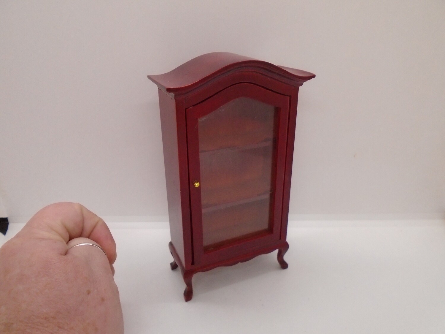MAHOGANY DISPLAY CABINET