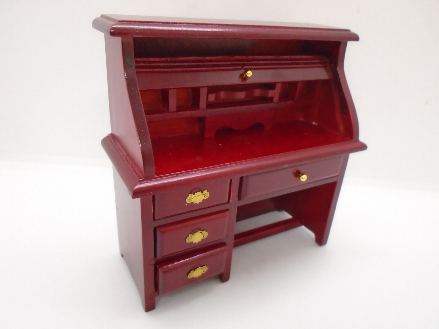 MAHOGANY ROLL TOP  WRITING DESK/BUREAU