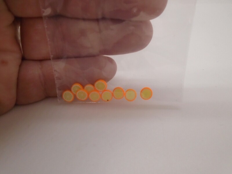 PACK OF 10 SLICES OF ORANGE WITH SKIN ON