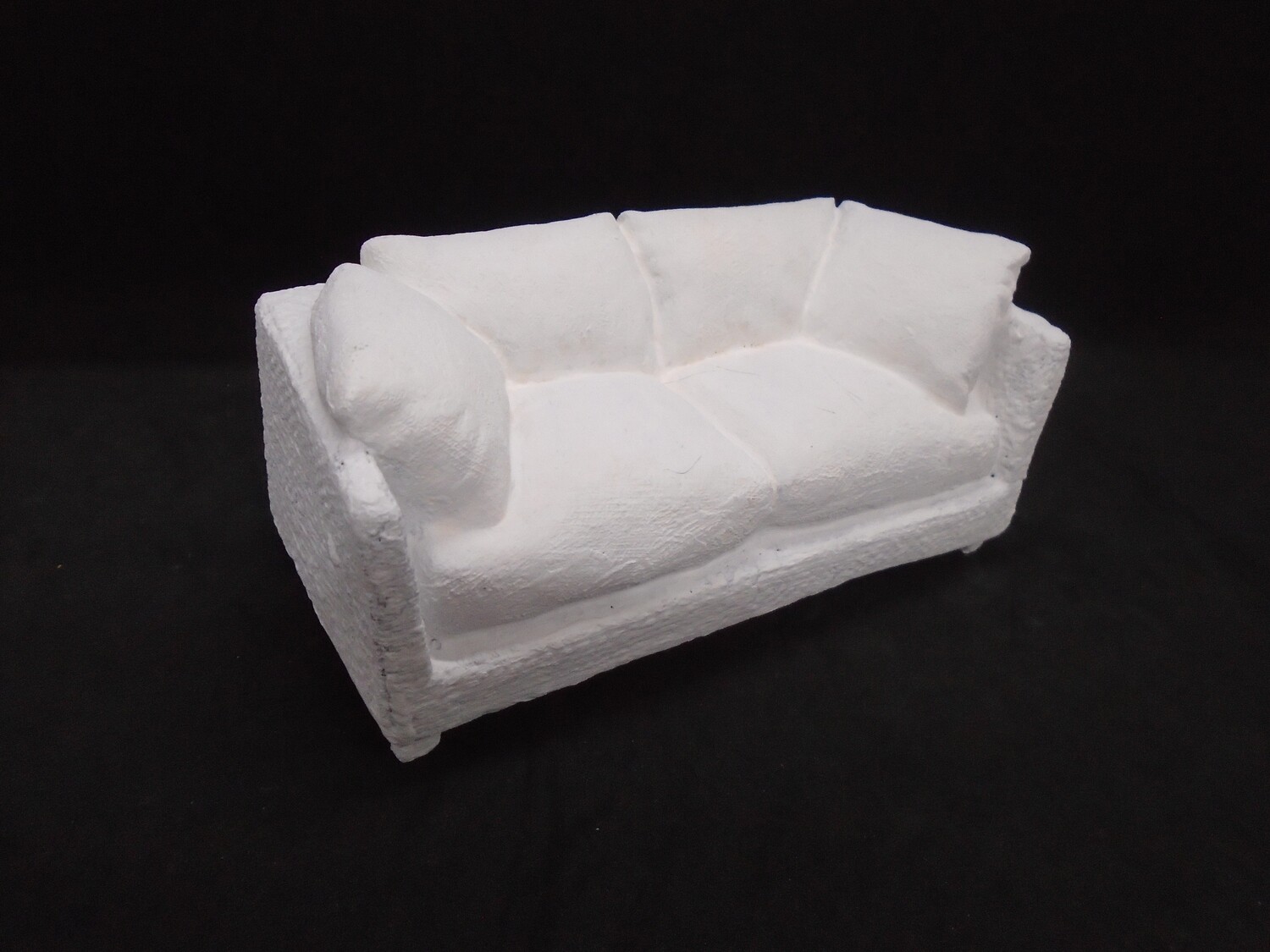 WHITE RATTAN SOFA