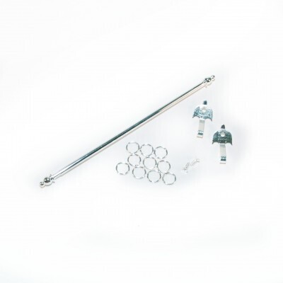 Silver Expanding Curtain Rod