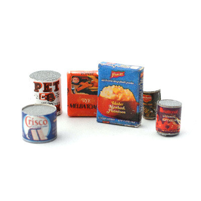 Assorted Grocery Tins and Packets