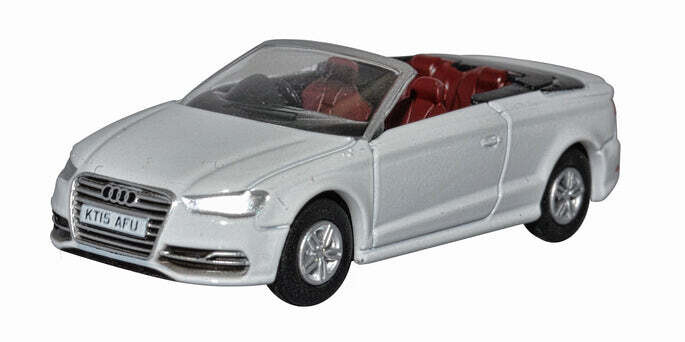 Oxford Diecast 76S3001 Audi S3 Cabriolet Glacier White