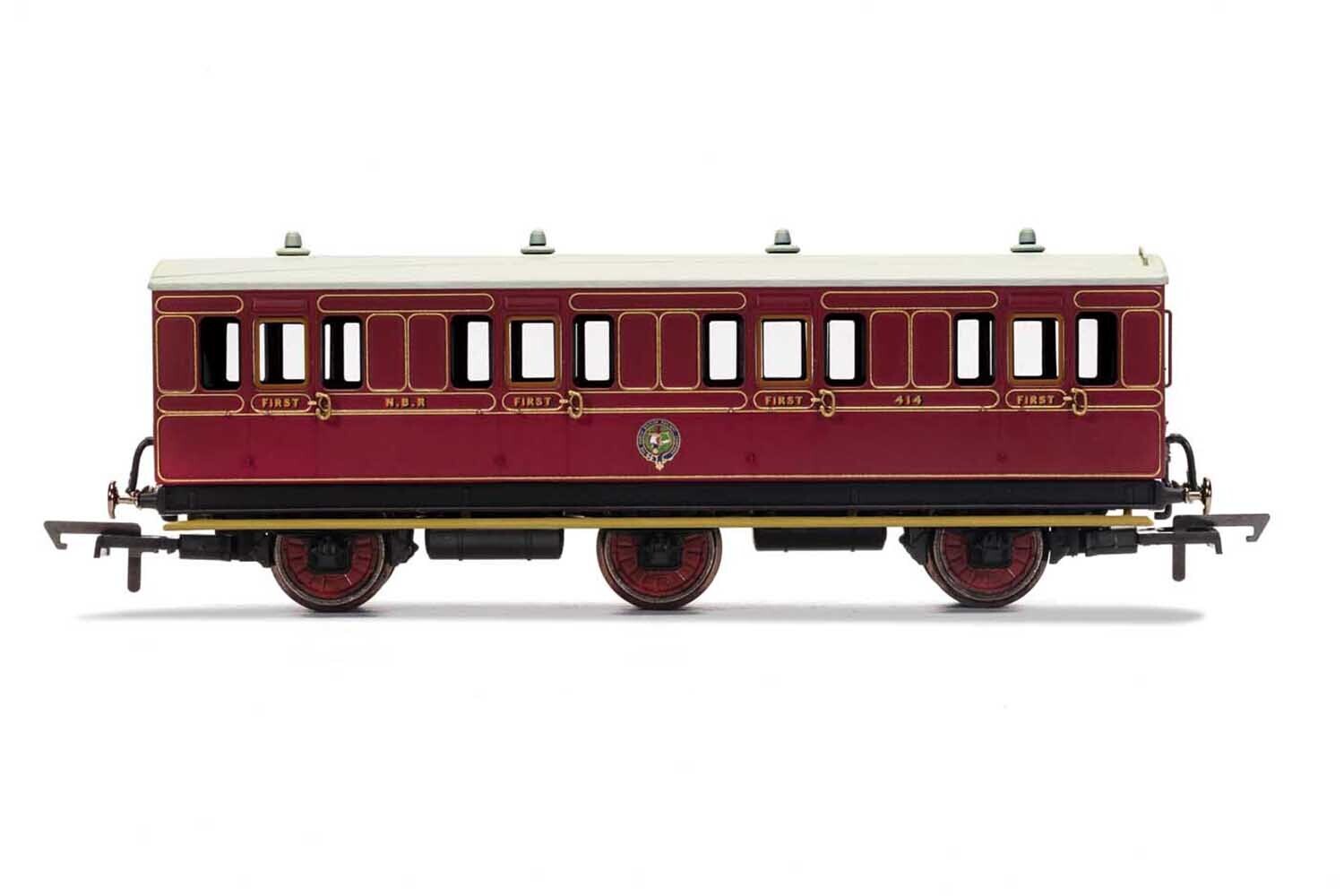 Hornby R40135 NBR, 6 Wheel Coach, 1st Class, Fitted Lights, 414 - Era 2