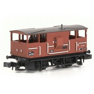 EFE Rail E87540 BR 20T 'Shark' Ballast Plough Brake Van BR Bauxite (Departmental)