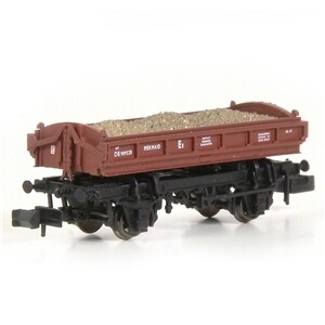 EFE Rail E87539 14T 'Mermaid' Side Tipping Ballast Wagon BR Departmental Gulf Red