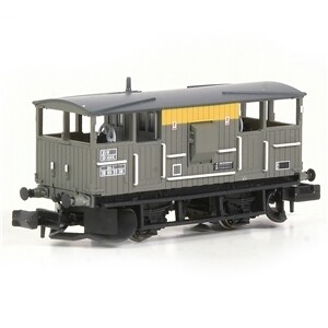 EFE Rail E87542 BR 20T 'Shark' Ballast Plough Brake Van BR Engineers Grey & Yellow