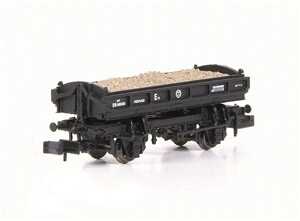 EFE Rail E87536 14T 'Mermaid' Side Tipping Ballast Wagon BR Departmental Black