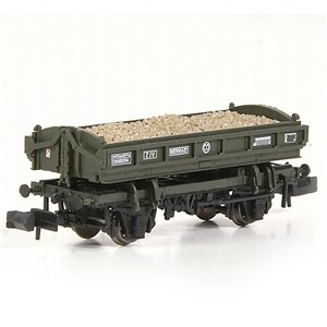 EFE Rail E87537 14T 'Mermaid' Side Tipping Ballast Wagon BR Departmental Olive Green