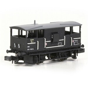 EFE Rail E87541 BR 20T 'Shark' Ballast Plough Brake Van BR Departmental Black
