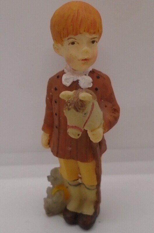 BOY WITH HOBBY HORSE
