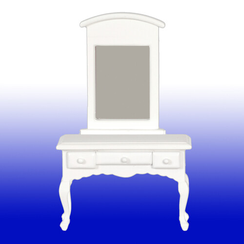 White Vanity with Mirror