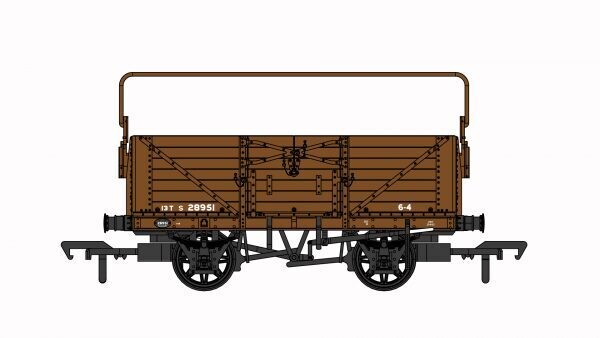 Rapido Trains 907008 D1355 7 Plank Open Wagon BR No. S28951