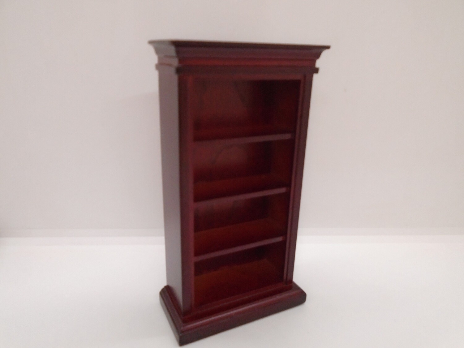 MAHOGANY BOOKCASE/SHELVES
