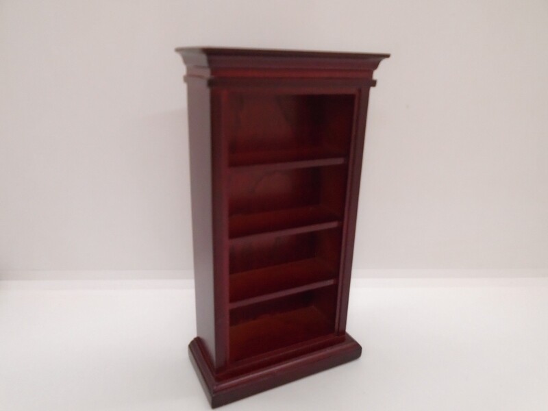 MAHOGANY BOOKCASE/SHELVES