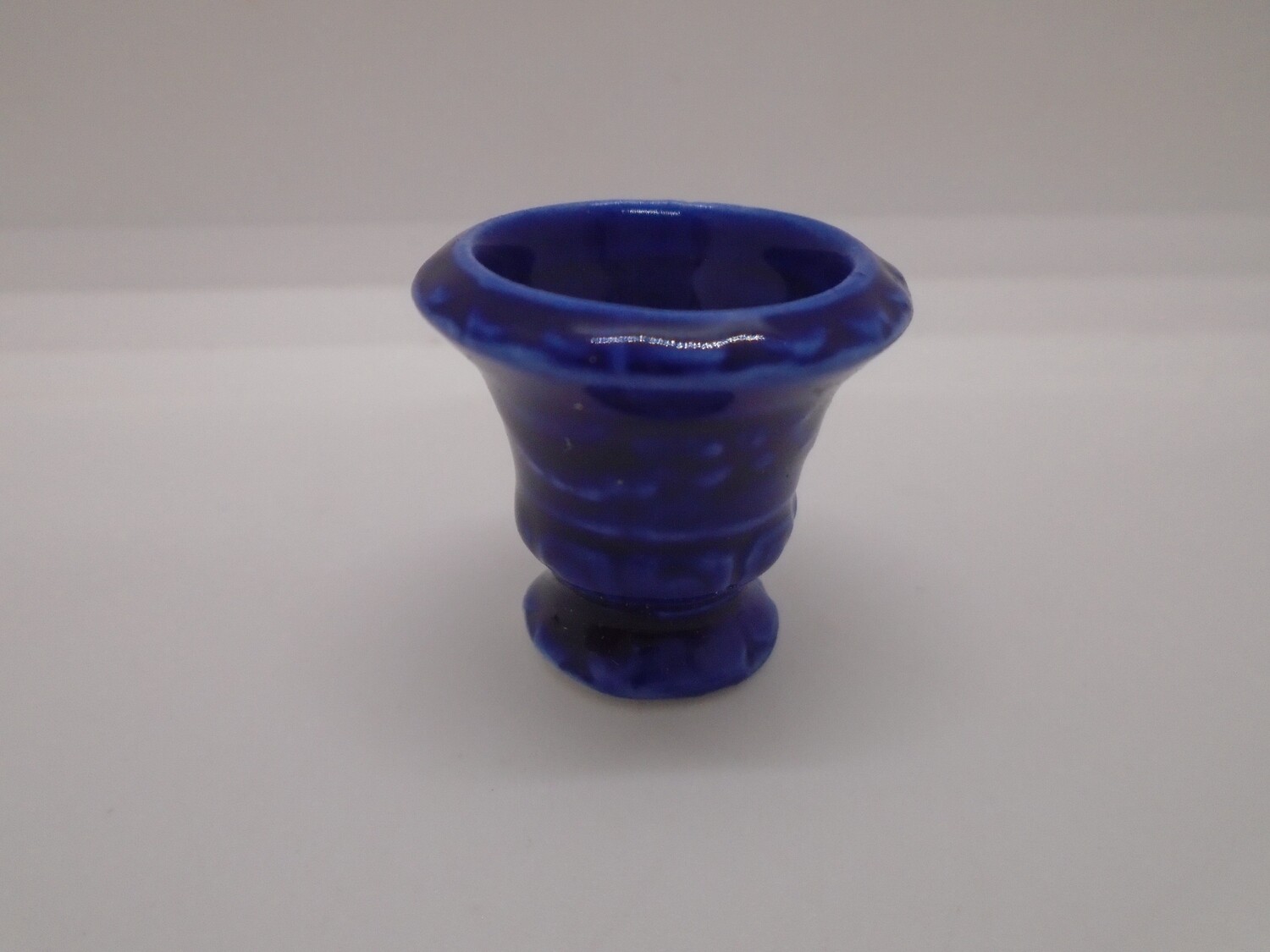 URN SHAPE BLUE CERAMIC PLANTER