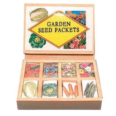 GARDEN SEEDS PACKETS IN BOX